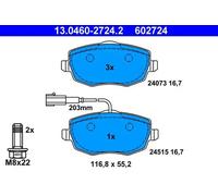 Brake pads 13.0460-2724.2 ATE