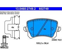 ATE 13.0460-2749.2 Brake pad set