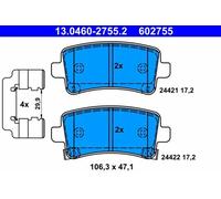 Brake pads 13.0460-2755.2 ATE for SAAB OPEL CHEVROLET