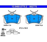 ATE 13.0460-2775.2 Brake pad set