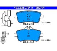 Brake pads 13.0460-2781.2 ATE for MERCEDES-BENZ M-CLASS GLE Coupe GLE