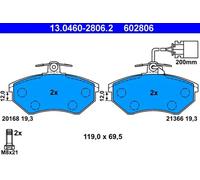ATE Brake Pad Set 13.0460-2806.2 - Disc Brake for VW Golf Mk III / Vento