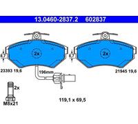 Brake pads 13.0460-2837.2 ATE for AUDI VW SEAT