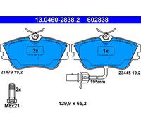 ATE Disc Brake Pad Set 13.0460-2838.2 for VW Transporter/Caravelle Mk IV Bus