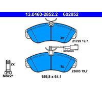 Brake pads 13.0460-2852.2 ATE for PEUGEOT FIAT CITROËN
