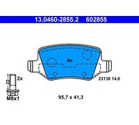 ATE 13.0460-2855.2 Brake pad set