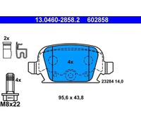 ATE 13.0460-2858.2 Brake pad set