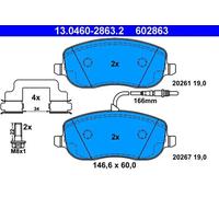 ATE 13.0460-2863.2 Brake pad set