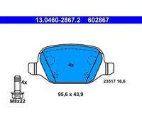 ATE 13.0460-2867.2 Brake pad set