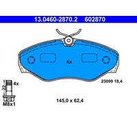 Brake pads 13.0460-2870.2 ATE for RENAULT NISSAN OPEL