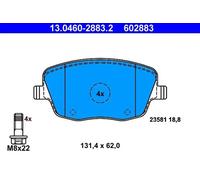 Brake pads 13.0460-2883.2 ATE for SKODA VW SEAT