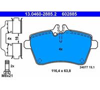 Brake pads 13.0460-2885.2 ATE for MERCEDES-BENZ A-CLASS