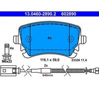 Brake pads 13.0460-2890.2 ATE for VW PHAETON