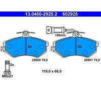 Brake pads 13.0460-2925.2 ATE for AUDI 100 C3 Saloon 200 C3 Saloon QUATTRO