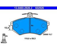 ATE 13.0460-2926.2 Brake pad set