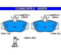 Brake pads 13.0460-2978.2 ATE for PEUGEOT FIAT CITROËN