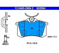 ATE 13.0460-2984.2 Brake pad set