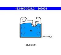 Fits ATE 13.0460-3024.2 Brake Pad Set, disc brake OE REPLACEMENT