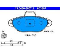 Brake pads 13.0460-3807.2 ATE for FIAT PANDA PANDA Hatchback Van