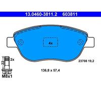 Brake pads 13.0460-3811.2 ATE for FIAT CITROËN PEUGEOT LANCIA