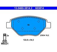 BRAKE PAD SET DISC BRAKE 13.0460-3814.2 FOR RENAULT MEGANEII K4J732/730 1.4L