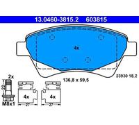 Brake Pad Set, disc brake ATE 13.0460-3815.2 for SCENIC II (JM0/1_) 1.6 2003-