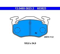 Fits ATE 13.0460-3823.2 Brake Pad Set, disc brake OE REPLACEMENT