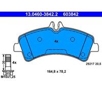 Brake pads 13.0460-3842.2 ATE for MERCEDES-BENZ VW