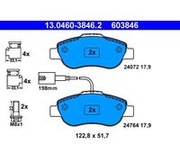 BRAKE PAD SET DISC BRAKE 13.0460-3846.2 FOR FIAT PANDA/CLASSIC/Hatchback/Van KA