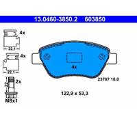 Brake pads 13.0460-3850.2 ATE for FIAT PANDA DOBLO Box Body/MPV PALIO DOBLO MPV