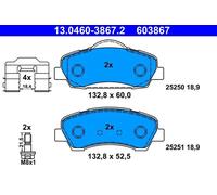 DISC BRAKE PADS SET FOR CITROEN PEUGEOT C ELYSEE HMY 9HP 9HJ NFP BHY ATE