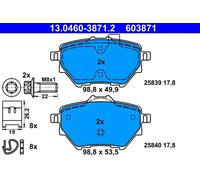 REAR BRAKE PAD SET DISC BRAKE FITS: CITROËN C4 GRAND PICASSO II 1.6 VTI 120/1