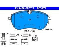 Brake pads 13.0460-3877.2 ATE for VW AMAROK AMAROK Platform/Chassis
