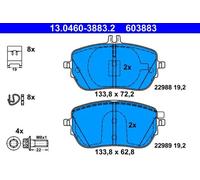 Brake pads 13.0460-3883.2 ATE for MERCEDES-BENZ A-CLASS A-CLASS Saloon CLA GLA