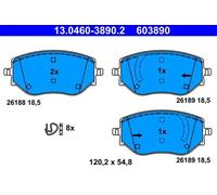 ATE 13.0460-3890.2 Brake pad set