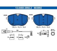 ATE 13.0460-3892.2 Brake pad set