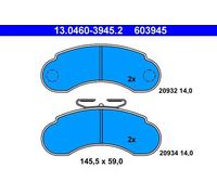 ATE 13.0460-3945.2 Brake pad set
