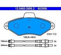 ATE Brake Pad Set 13.0460-3956.2 - Disc Brake for Citroën Xantia