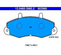 ATE Brake Pad Set 13.0460-3960.2 – Disc Brake for Ford Transit/Tourneo 2.0L