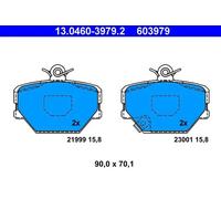 NEW DISC BRAKE PADS SET FOR SMART ROADSTER COUPE 452 M 160 922 ATE T1176