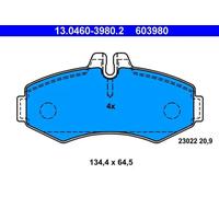 NEW DISC BRAKE PADS SET FOR MERCEDES BENZ VITO BUS 638 M 111 978 ATE T1168