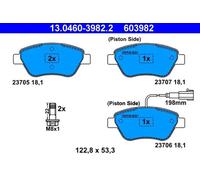 DISC BRAKE PADS SET FOR FIAT BRAVO II 198 192 B2 000 STILO 192 ATE 77362091