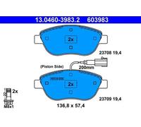 ATE 13.0460-3983.2 Brake pad set