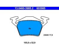 ATE Brake Pad Set 13.0460-3985.2 - Rear Disc Brake - Fits Mercedes-Benz Vito (W638) UK Stock