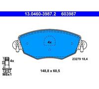 Brake pads 13.0460-3987.2 ATE for FORD JAGUAR
