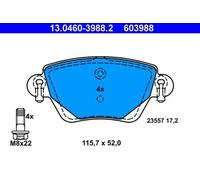 Brake pads 13.0460-3988.2 ATE for JAGUAR FORD RENAULT