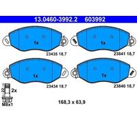 ATE Brake pad set 13.0460-3992.2 with acoustic wear warning with brake caliper screws FORD: Transit Mk5 Platform / Chassis