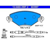 Brake pads 13.0460-3997.2 ATE for CITROËN C5 I C5 I Estate C5 II C5 II Break