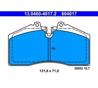 Brake pads 13.0460-4017.2 ATE for PORSCHE 944 928 911 968 968 Convertible 959