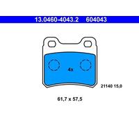 ATE 13.0460-4043.2 Brake pad set